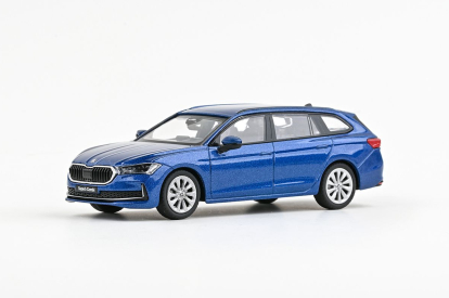 Abrex Škoda Superb IV Combi (2023) 1:43 - Modrá Cobalt Metalíza