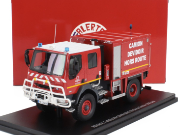 Alerte Renault Midlum Tanker Truck Cdhr Sdis 59 Camion Devidoir Hors Route Sapeurs Pompiers 2007 1:43 Červená Žlutá
