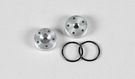 Alu pístnice tlumičů 14,8mm, díry 1,5, 2ks.