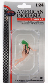 American diorama Figures Cosplay Girl 1 1:24 Béžová Hnědá Zelená