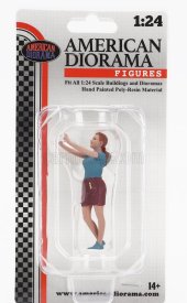 American diorama Figures Girl Selfie 1:24 Modrá Hnědá
