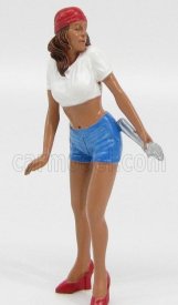 American diorama Figures Lady Katie Girl - Meccanico - Mechanic Girl 1:18 Bílá Modrá