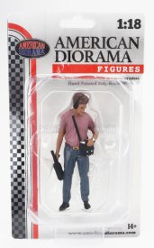 American diorama Figures Man On Air - 4 1:18 Červená Modrá
