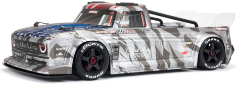 RC auto Arrma Infraction 6S BLX 1:7 RTR, stříbrná