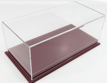 Atlantic Vetrina display box Molhouse Base In Pelle - Leather Base Bordeaux - Lungh.lenght Cm 32.5 X Largh.width Cm 16.5 X Alt.height Cm 12.5 (altezza Interna 10.6 Cm ) 1:18 Plastový Displej