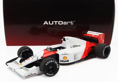 Autoart Mclaren F1  Mp4/6 Honda  N 2 Japan Gp 1991 Gerard Berger 1:18 Bílá Červená