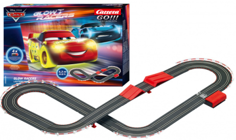 Autodráha Carrera GO 63521 Disney Cars 3 - GLOW