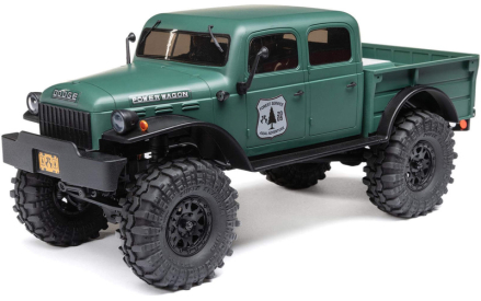 RC auto Axial SCX24 Dodge Power Wagon 1940 1:24 4WD, zelená