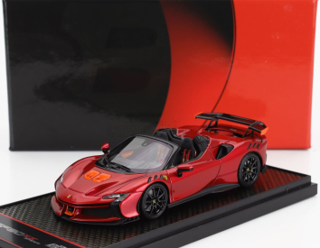 Bbr-models Ferrari Sf90 Xx Stradale Spider 2024 1:43 Rosso Fuoco - Červená Met Oranžová Černá