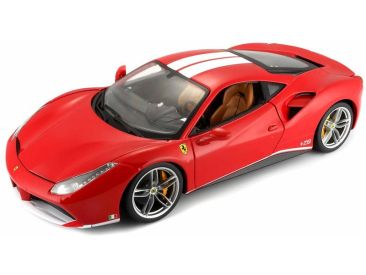 Bburago 70th Anniversary Collection Ferrari 488 GTB 1:18 červená