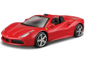 Bburago Ferrari 488 Spider 1:43 červená
