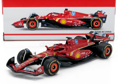 Bburago Ferrari F1  Sf-24 Team Scuderia Ferrari N 16 Winner Monaco Gp 2024 Charles Leclerc 1:43 Červená Černá
