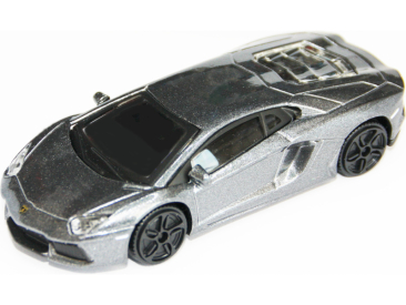 Bburago Lamborghini Aventador LP 700-4 1:43 šedá metalíza