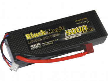 Black Magic LiPol Car 7.4V 5000mAh 35C Deans