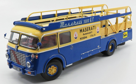 Cmr Fiat 642rn2 Truck Bartoletti Maserati Car Transporter 1957 1:18 Modrá Žlutá