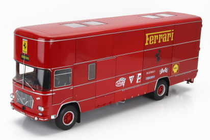Cmr Om fiat 150 Rolfo Truck Car Transporter 2-assi 1966 - For F1 312b 1970 And Ferrari P3 Spider 1966 1:18 Red