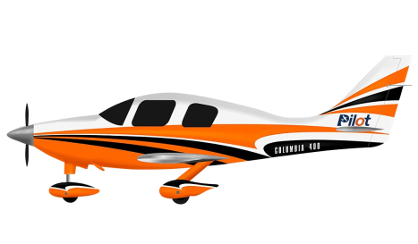 Columbia 400 scale 30% (3 250 mm) 50ccm (oranžovo/bílá)