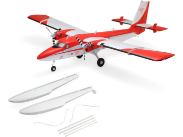 RC letadlo E-flite DHC-6 Twin Otter 1.4m PNP, plováky