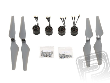 E305 pohonný systém - set 4x motor, vrtule