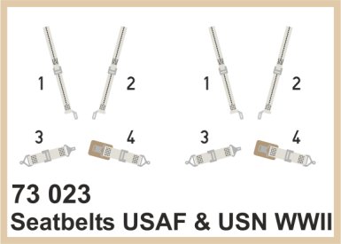 Ed73023 Lept - Seatbelts USAAF a USN  WWII  1/72