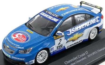 Edicola Chevrolet Cruze Lt Team Rml Silverline Chevrolet N 2 Champion Season Btcc 2010 Jason Plato 1:43 Modrá Bílá