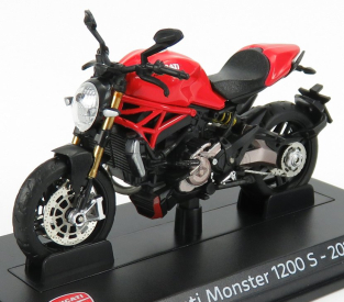 Edicola Ducati Monster 1200s 2014 - Damage Display Box 1:24 Červená Černá