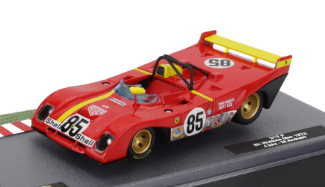 Edicola Ferrari 312p Spider N 85 Winner 6h Watkins Glen 1972 Jacky Ickx - Mario Andretti 1:43 Červená Žlutá