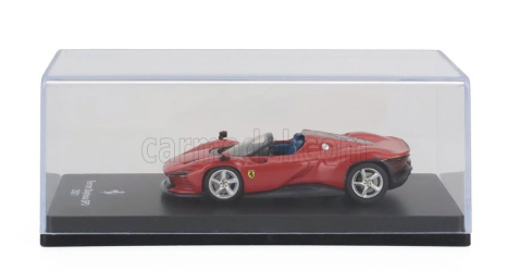 Edicola Ferrari Daytona Sp3 Open Roof 2021 - Con Vetrina - With Showcase 1:64 Rosso Corsa - Červená