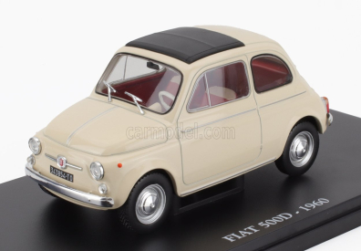 Edicola Fiat 500d 1960 - Con Vetrina - With Showcase 1:24 Cream