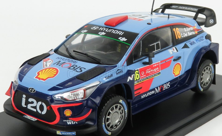 Edicola Hyundai I20 Wrc N 16 Rally Portugal 2018 D.sordo - C.del Barrio 1:24, modrá