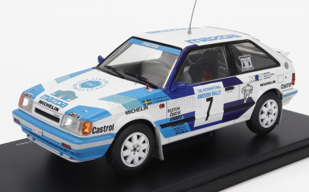 Edicola Mazda 323 4wd N 7 Winner Rally Swedish 1989 I.carlsson - P.carlsson 1:24 Bílá Světle Modrá