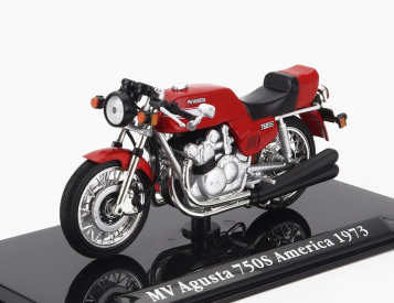 Edicola Mv agusta 750s America 1973 1:24 Červená Černá