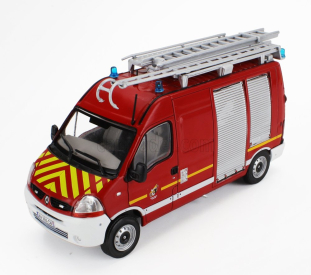 Edicola Renault Master Van Secours D'urgence Fire Engine 2003 1:43 Červená Bílá Stříbrná