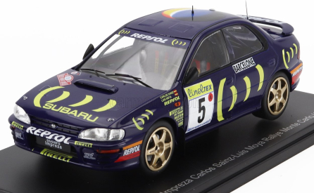 Edicola Subaru Impreza 555 Repsol N 5 Winner Rally Montecarlo 1995 Carlos Sainz - Luis Moya 1:24 Blue