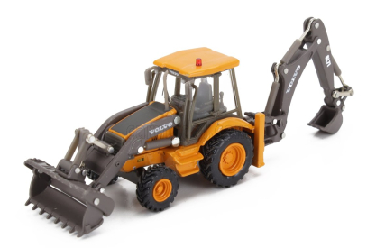 Edicola Volvo Bl71 Ruspa Escavatore Gommata Tractor Scraper Excavator 1:87 Oranžově Šedá