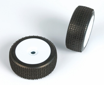 ENFORCER (medium směs) Off-Road 1:8 Buggy gumy nalep. na bílých disk. (2ks.)