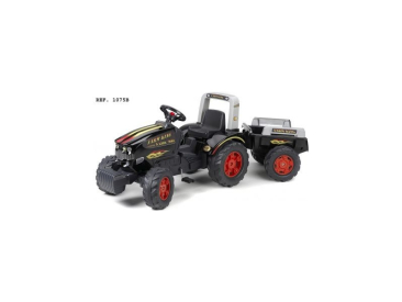 FALK - Šlapací traktor Farm King s vlečkou