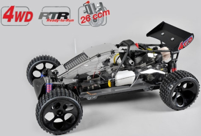 FG Buggy WB 535, 4WD, RTR, čirá karoserie