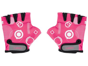 Globber - Dětské ochranné rukavičky XS Fuchsia Shapes