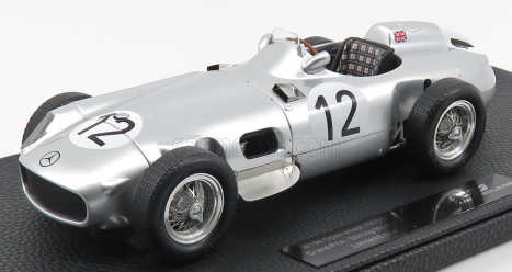 Gp-replicas Mercedes benz F1  W196 N 12 Winner British Gp 1955 S.moss 1:18 Silver