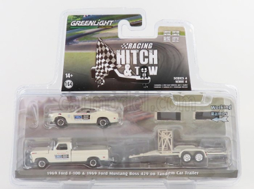 Greenlight Ford usa F-100 Pick-up 1969 + Mustang Boss 429 Coupe 1969 1:64