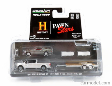 Greenlight Ford usa F-150 Pick-up 2015 + Ford Usa Shelby Mustang Cabriolet 1968 1:64
