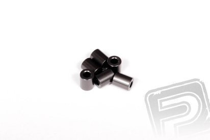 Hliníkové podložky 7,5x6mm šedé (6 ks.)