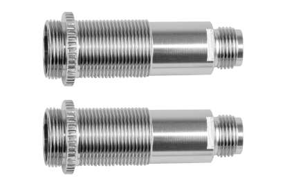 Hliníkové tělo olejových tlumičů, 10x32mm, stříbrné, 2 ks.
