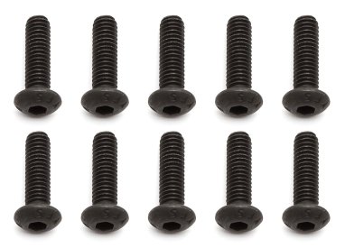 Imbusové šrouby s čočkovitou hlavou M4x10 mm FHCS, 10 ks.