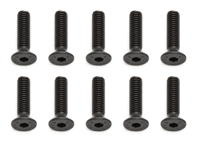 Imbusové šrouby s zápustnou hlavou M4x16 mm FHCS, 10 ks.