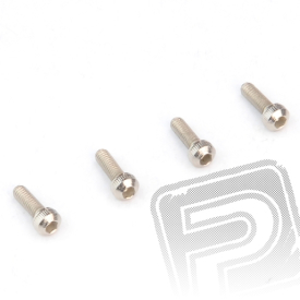 Imbusový šroub s kulatou halvou , M4x12mm, 4ks.