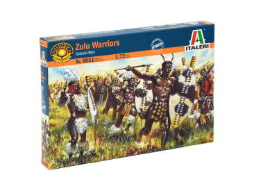 Italeri figurky - ZULU WARRIORS (ZULU WAR) (1:72)