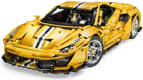 RC stavebnice Italian super car, žlutá