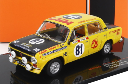 Ixo-models Lada fiat 1600r N 81 Ally Acropolis 1977 S.brundza - A.brum 1:43 Žlutá Matná Černá